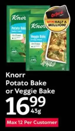 Oxford Freshmarket Knorr Potato Bake or Veggie Bake offer