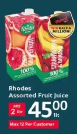 Oxford Freshmarket Rhodes Assorted Fruit Juice offer