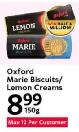 Oxford Freshmarket Oxford Marie Biscuits/ Lemon Creams offer