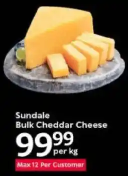 Oxford Freshmarket Sundale Bulk Cheddar Cheese offer