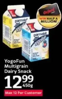 Oxford Freshmarket YogoFun Multigrain Dairy Snack offer