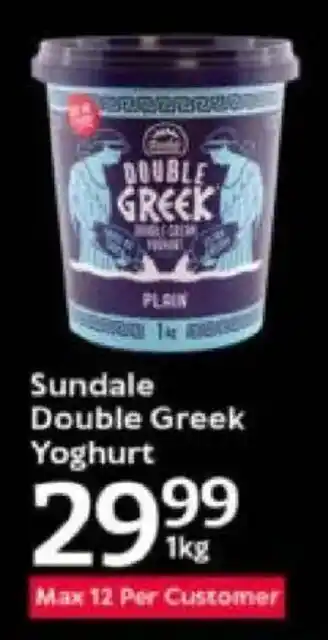 Oxford Freshmarket Sundale Double Greek Yoghurt offer