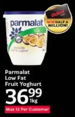 Oxford Freshmarket Parmalat Low Fat Fruit Yoghurt offer