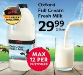 Oxford Freshmarket Oxford Full Cream Fresh Milk offer