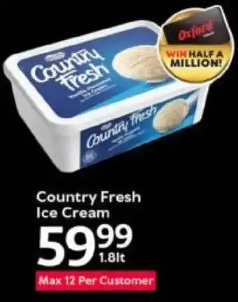 Oxford Freshmarket Country Fresh Ice Cream offer