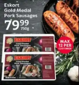 Oxford Freshmarket Eskort Gold Medal Pork Sausages offer
