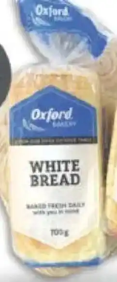 Oxford Freshmarket Oxford Sliced/ Unsliced White Bread offer