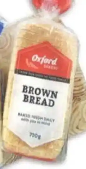 Oxford Freshmarket Oxford Sliced/ Unsliced Brown Bread offer