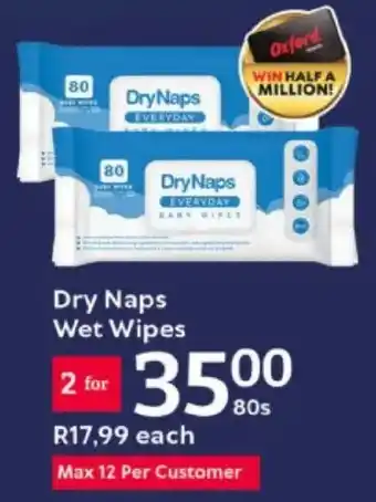 Oxford Freshmarket Dry Naps Wet Wipes offer