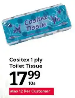 Oxford Freshmarket Cositex 1 ply Toilet Tissue offer