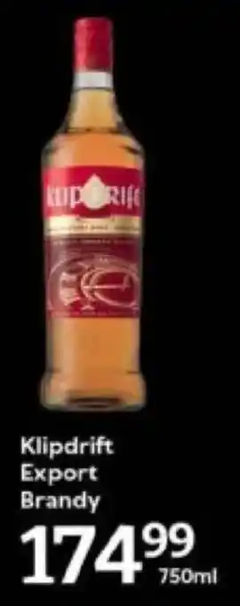 Oxford Freshmarket Klipdrift Export Brandy offer