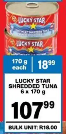 Giant Hyper Lucky star shredded tuna offer