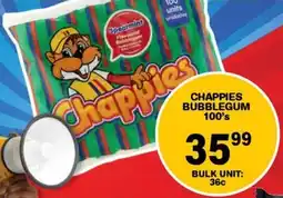 Giant Hyper Chappies bubblegum offer
