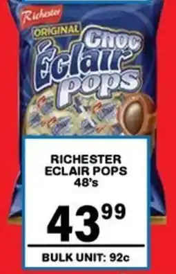 Giant Hyper Richester eclair pops offer