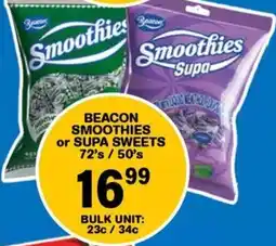 Giant Hyper Beacon smoothies or supa sweets offer