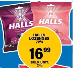 Giant Hyper Halls lozenges offer