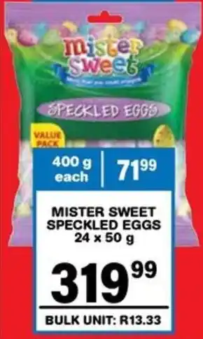 Giant Hyper Mister sweet speckled eggs offer