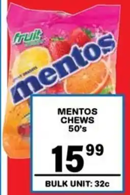 Giant Hyper Mentos chews offer