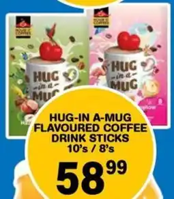 Giant Hyper Hug-in a-mug flavoured coffee drink sticks offer