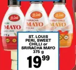 Giant Hyper St. louis peri, sweet chilli or sriracha mayo offer