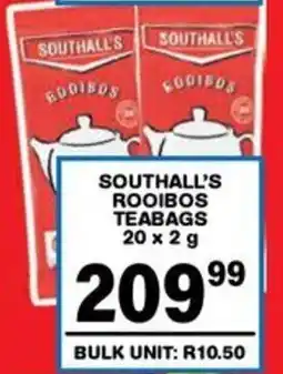 Giant Hyper Southall's rooibos teabags offer