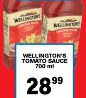 Giant Hyper Wellington's tomato sauce offer