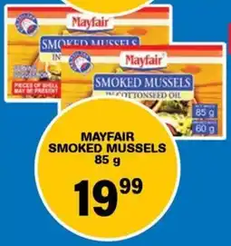 Giant Hyper Mayfair smoked mussels offer
