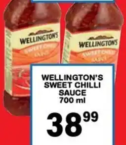 Giant Hyper Wellington's sweet chilli sauce offer