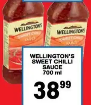 Giant Hyper Wellington's sweet chilli sauce offer