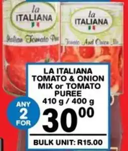 Giant Hyper La italiana tomato & onion mix or tomato puree offer