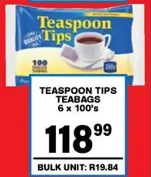 Giant Hyper Teaspoon tips teabags offer