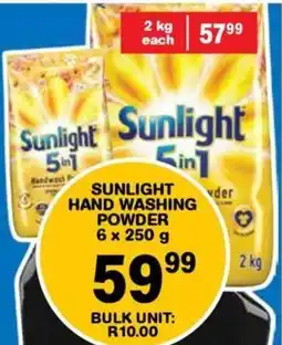 Giant Hyper Sunlight hand washing powder offer