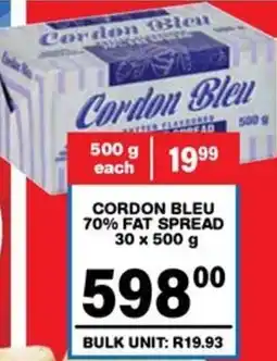 Giant Hyper Cordon bleu 70% fat spread offer