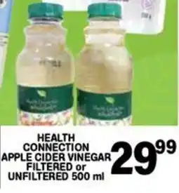Giant Hyper Health connection apple cider vinegar filtered or unfiltered offer