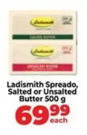 Food Lover's Market Ladismith Spreado, Salted or Unsalted Butter offer