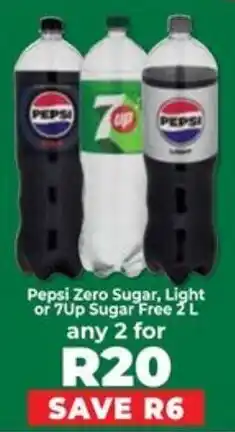 Food Lover's Market Pepsi Zero Sugar, Light or 7Up Sugar Free offer