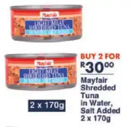 President Hyper Mayfair Shredded Tuna in Water, Salt Added offer