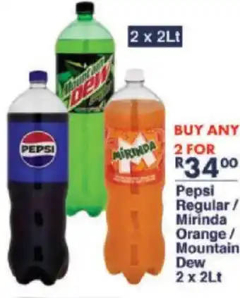 President Hyper Pepsi Regular/ Mirinda Orange/ Mountain Dew offer