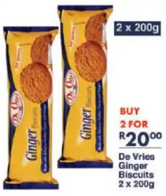 President Hyper De Vries Ginger Biscuits offer
