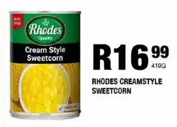 Take 'n Pay Rhodes creamstyle sweetcorn offer