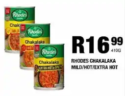 Take 'n Pay Rhodes chakalaka mild/ hot/ extra hot offer