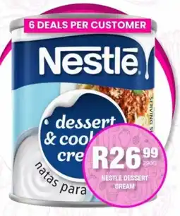 Take 'n Pay Nestle dessert cream offer