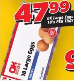 OK Grocer OK Large Eggs offer