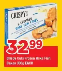 OK Grocer Crispy Cuts Frozen Hake Fish Cakes offer