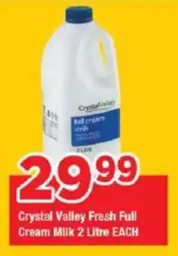 OK Grocer Crystal Valley Fresh Full Cream Milk offer