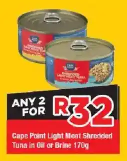 OK Grocer Cape Point Light Meat Shredded Tuna in Oil or Brine offer