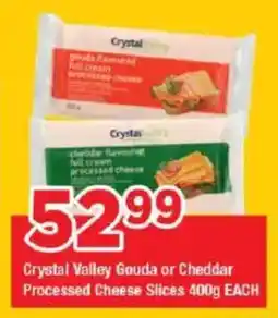 OK Grocer Crystal Valley Gouda or Cheddar Processed Cheese Slices offer