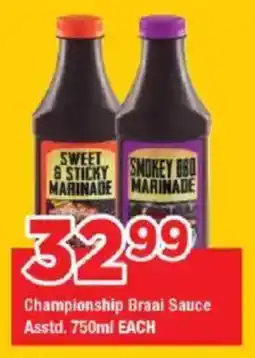 OK Grocer Championship Braai Sauce Asstd. offer