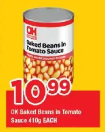OK Grocer OK Baked Beans in Tomato Sauce offer