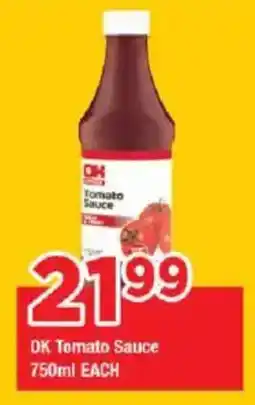OK Grocer OK Tomato Sauce offer